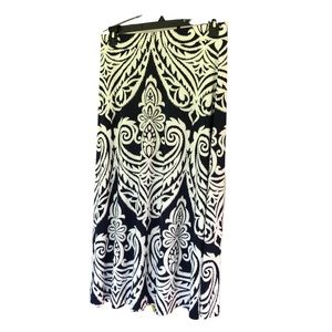 INC International Concepts Maxi Geometric Pattern Skirt SzPM